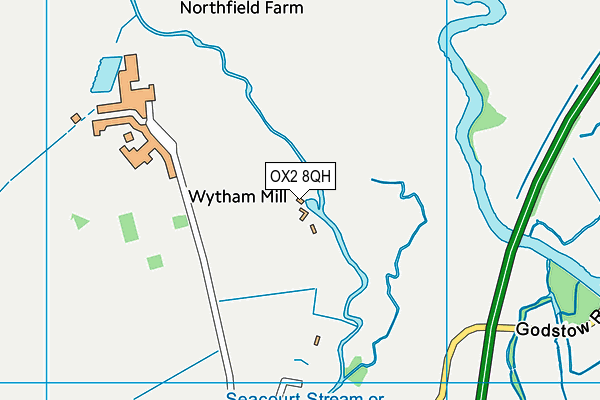 OX2 8QH map - OS VectorMap District (Ordnance Survey)