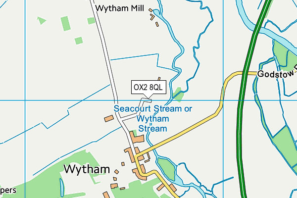 OX2 8QL map - OS VectorMap District (Ordnance Survey)