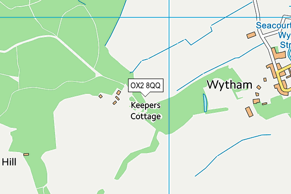 OX2 8QQ map - OS VectorMap District (Ordnance Survey)