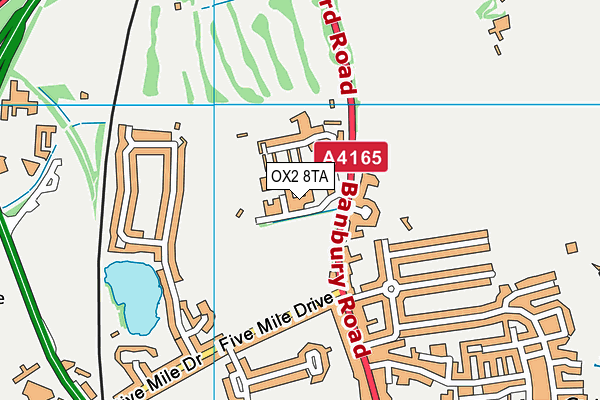 OX2 8TA map - OS VectorMap District (Ordnance Survey)