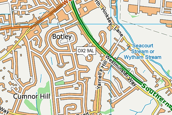 OX2 9AL map - OS VectorMap District (Ordnance Survey)