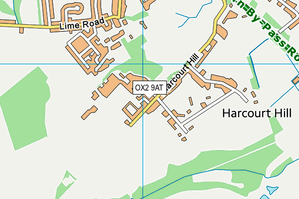 Brookes Sport Botley map (OX2 9AT) - OS VectorMap District (Ordnance Survey)