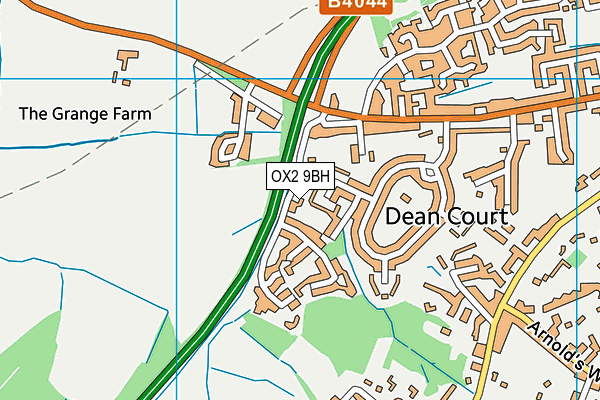 OX2 9BH map - OS VectorMap District (Ordnance Survey)