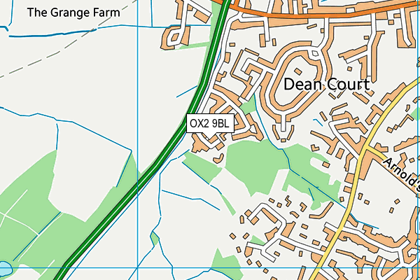 OX2 9BL map - OS VectorMap District (Ordnance Survey)