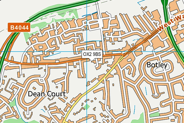 OX2 9BS map - OS VectorMap District (Ordnance Survey)