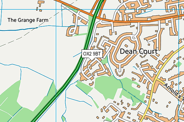 OX2 9BT map - OS VectorMap District (Ordnance Survey)