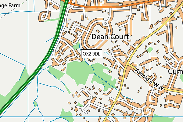 OX2 9DL map - OS VectorMap District (Ordnance Survey)