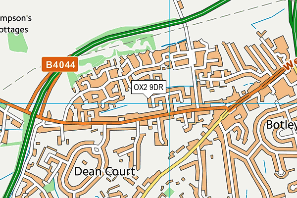 OX2 9DR map - OS VectorMap District (Ordnance Survey)