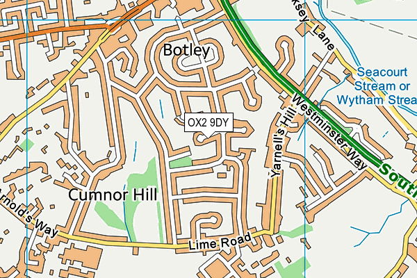 OX2 9DY map - OS VectorMap District (Ordnance Survey)