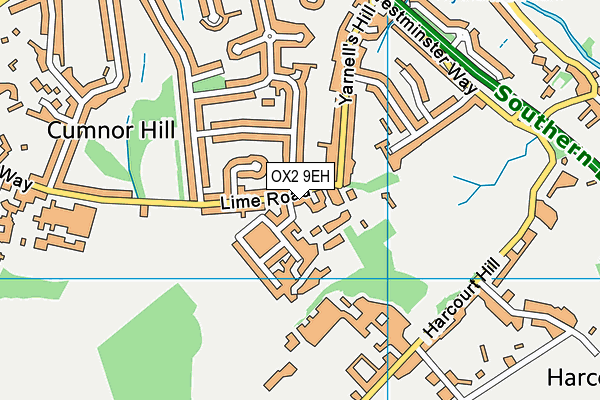 OX2 9EH map - OS VectorMap District (Ordnance Survey)