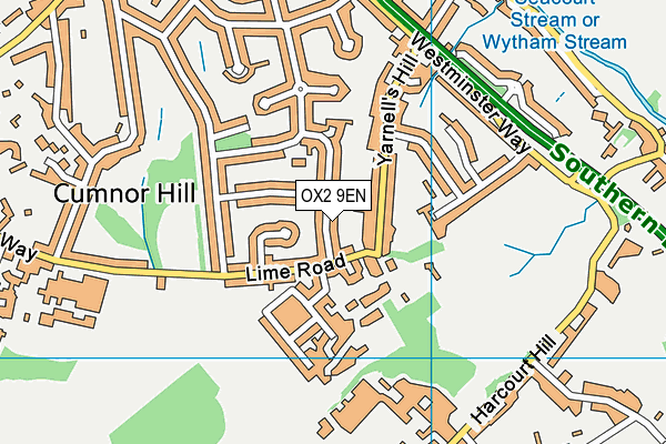 OX2 9EN map - OS VectorMap District (Ordnance Survey)