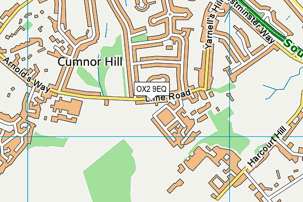 OX2 9EQ map - OS VectorMap District (Ordnance Survey)