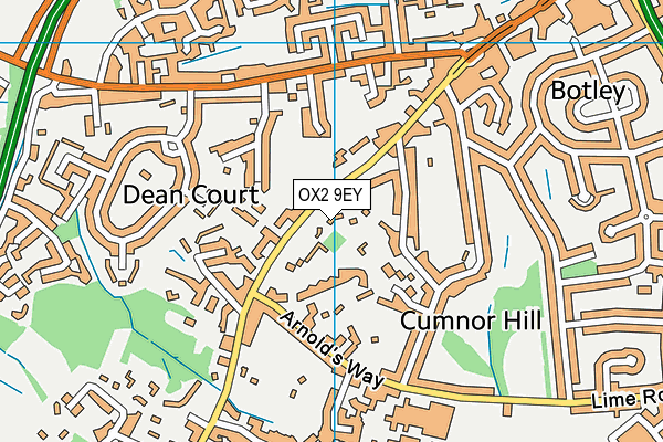 OX2 9EY map - OS VectorMap District (Ordnance Survey)