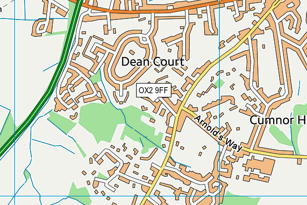 OX2 9FF map - OS VectorMap District (Ordnance Survey)