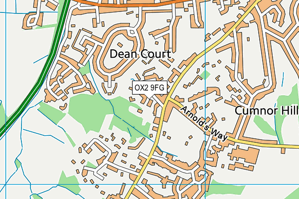 OX2 9FG map - OS VectorMap District (Ordnance Survey)