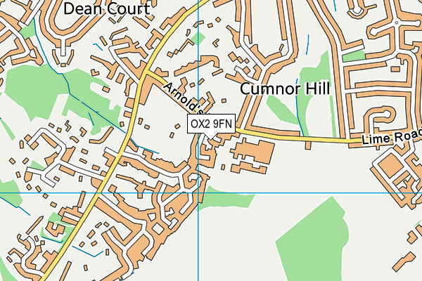 OX2 9FN map - OS VectorMap District (Ordnance Survey)