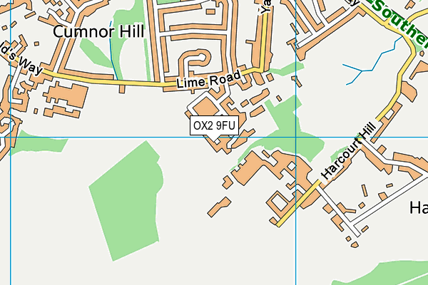 OX2 9FU map - OS VectorMap District (Ordnance Survey)