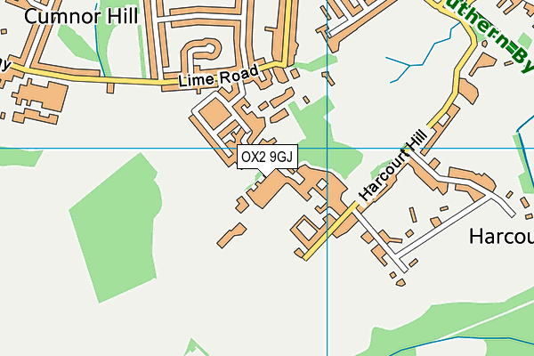 OX2 9GJ map - OS VectorMap District (Ordnance Survey)