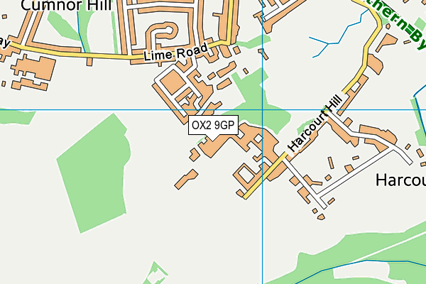OX2 9GP map - OS VectorMap District (Ordnance Survey)