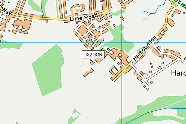 OX2 9GR map - OS VectorMap District (Ordnance Survey)