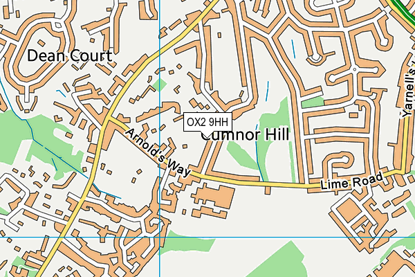 OX2 9HH map - OS VectorMap District (Ordnance Survey)