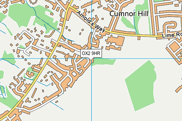 OX2 9HR map - OS VectorMap District (Ordnance Survey)