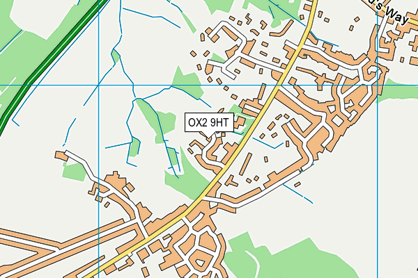 OX2 9HT map - OS VectorMap District (Ordnance Survey)