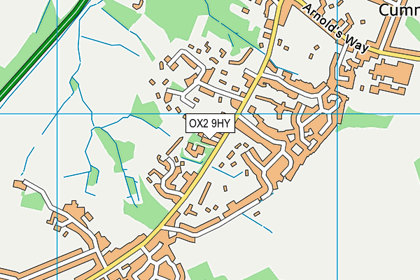 OX2 9HY map - OS VectorMap District (Ordnance Survey)