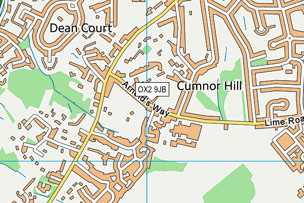 OX2 9JB map - OS VectorMap District (Ordnance Survey)