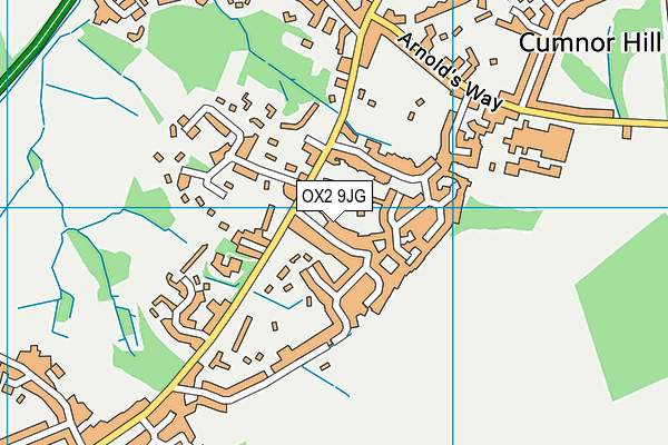 OX2 9JG map - OS VectorMap District (Ordnance Survey)