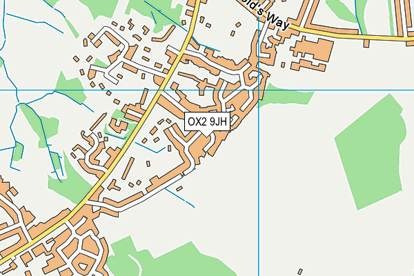 OX2 9JH map - OS VectorMap District (Ordnance Survey)