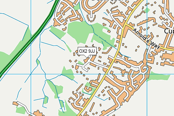 OX2 9JJ map - OS VectorMap District (Ordnance Survey)