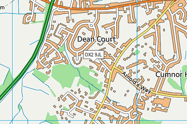 OX2 9JL map - OS VectorMap District (Ordnance Survey)