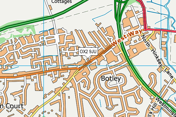 OX2 9JU map - OS VectorMap District (Ordnance Survey)