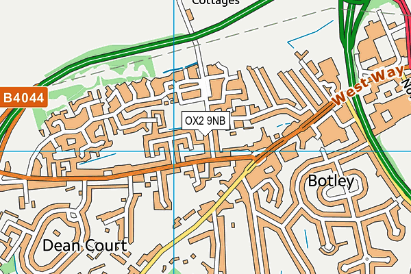 OX2 9NB map - OS VectorMap District (Ordnance Survey)