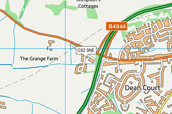 OX2 9NE map - OS VectorMap District (Ordnance Survey)