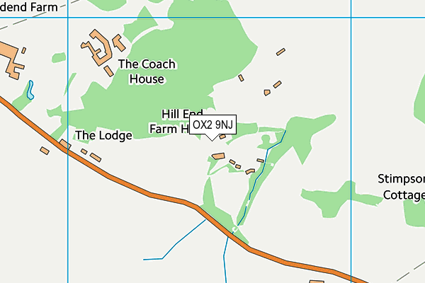 OX2 9NJ map - OS VectorMap District (Ordnance Survey)