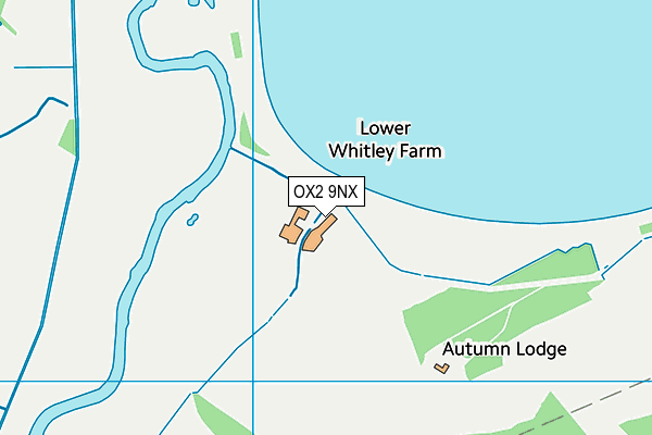 OX2 9NX map - OS VectorMap District (Ordnance Survey)