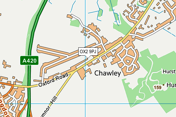 Map of 150 CUMNOR HILL RESIDENTS ASSOCIATION LIMITED at district scale