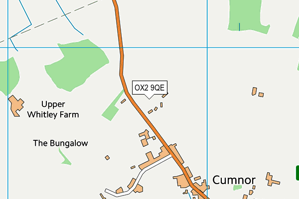 OX2 9QE map - OS VectorMap District (Ordnance Survey)