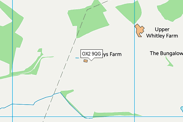 OX2 9QG map - OS VectorMap District (Ordnance Survey)