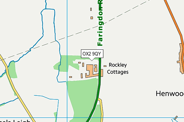 OX2 9QY map - OS VectorMap District (Ordnance Survey)