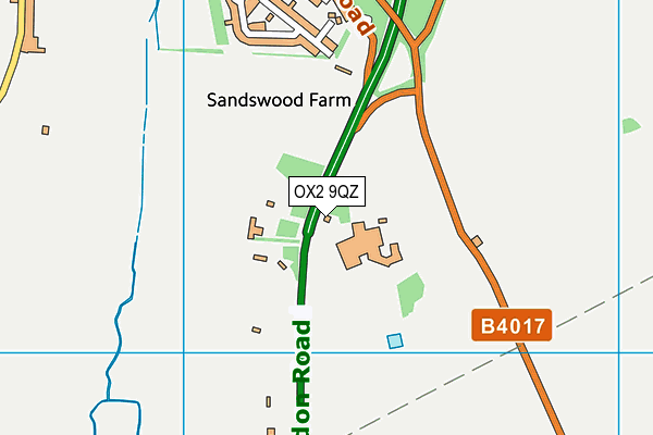 OX2 9QZ map - OS VectorMap District (Ordnance Survey)