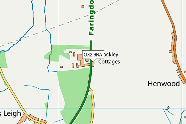 OX2 9RA map - OS VectorMap District (Ordnance Survey)