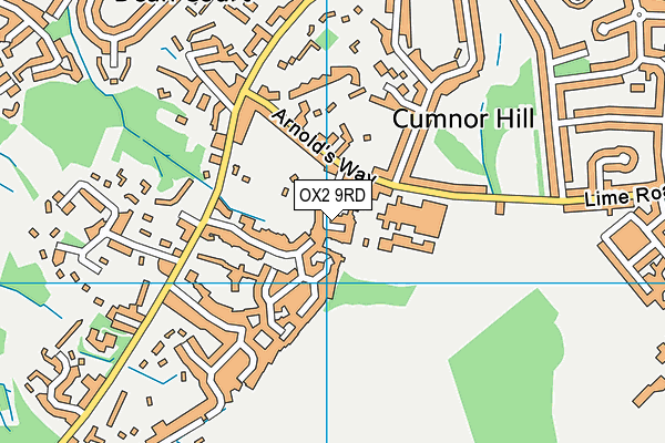 OX2 9RD map - OS VectorMap District (Ordnance Survey)