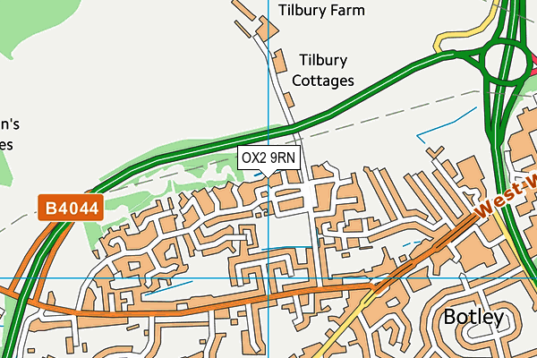 OX2 9RN map - OS VectorMap District (Ordnance Survey)