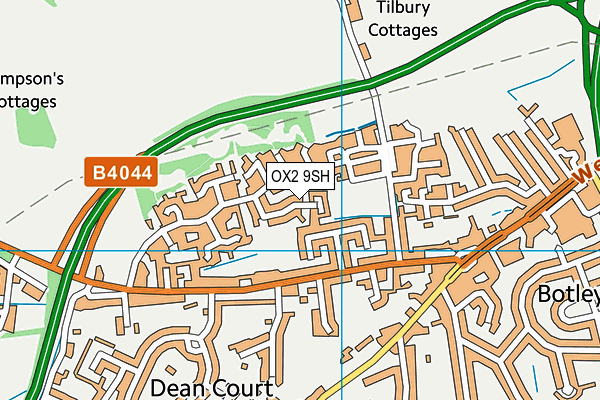 OX2 9SH map - OS VectorMap District (Ordnance Survey)