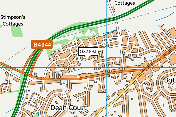 OX2 9SJ map - OS VectorMap District (Ordnance Survey)