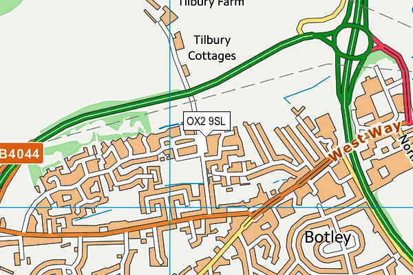 OX2 9SL map - OS VectorMap District (Ordnance Survey)