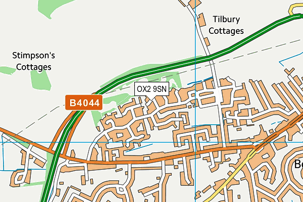 OX2 9SN map - OS VectorMap District (Ordnance Survey)